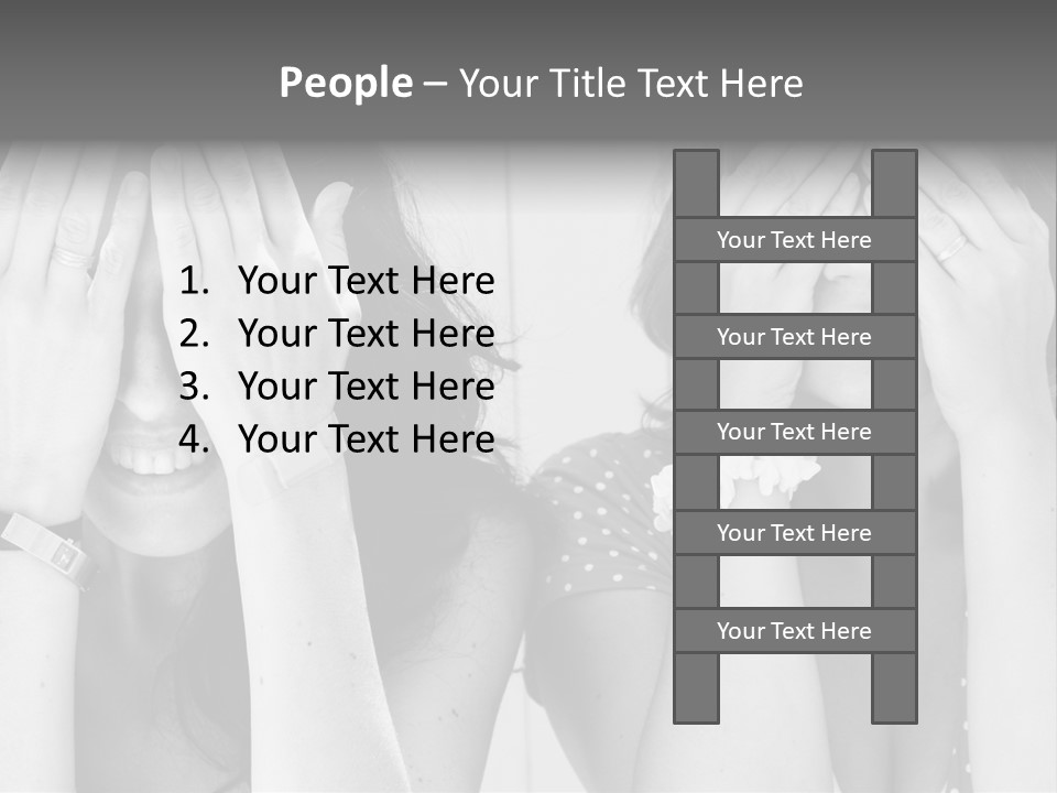 Woman Smile Old PowerPoint Template