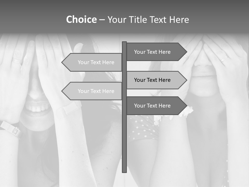 Woman Smile Old PowerPoint Template