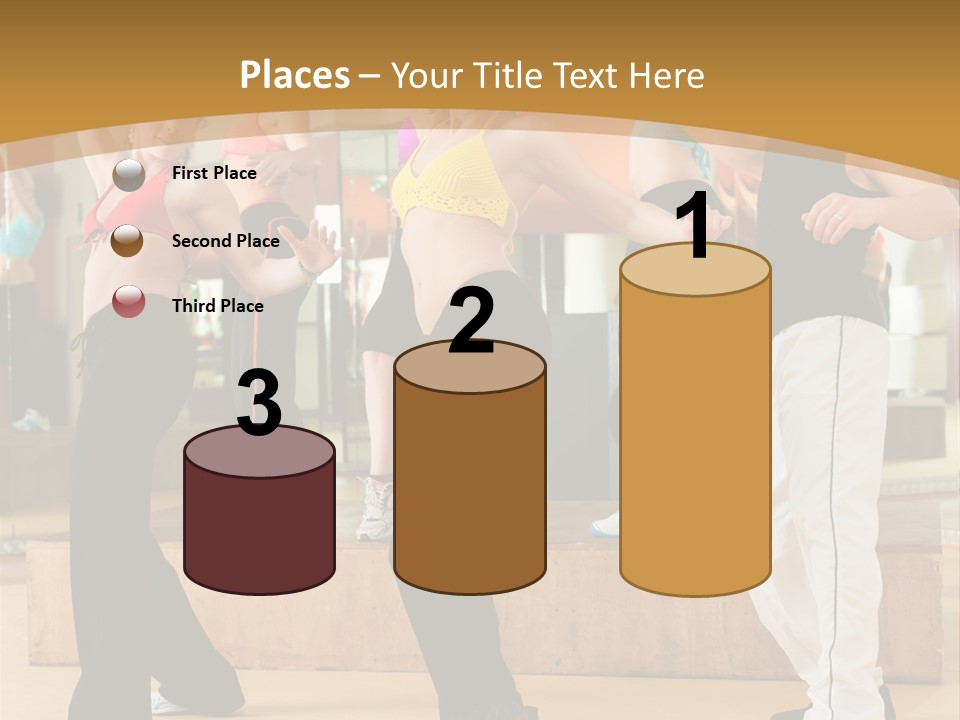 Training Jazz Gymnastics PowerPoint Template