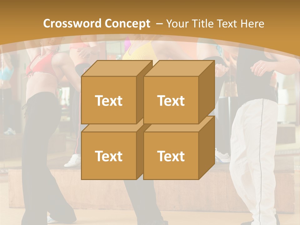 Training Jazz Gymnastics PowerPoint Template