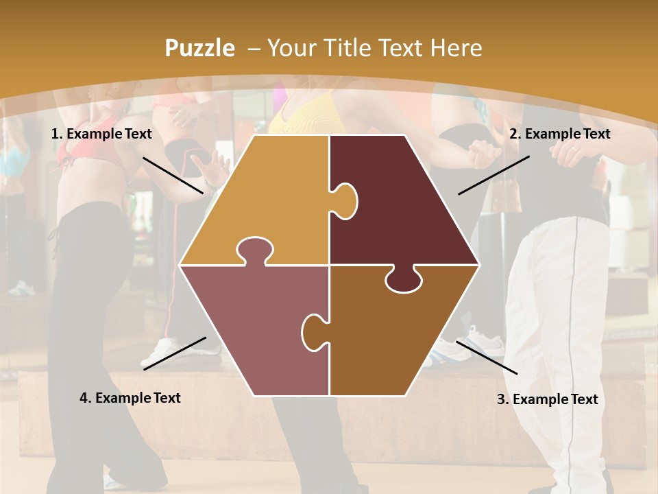 Training Jazz Gymnastics PowerPoint Template