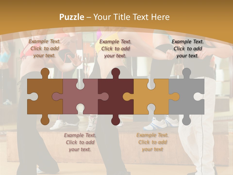 Training Jazz Gymnastics PowerPoint Template