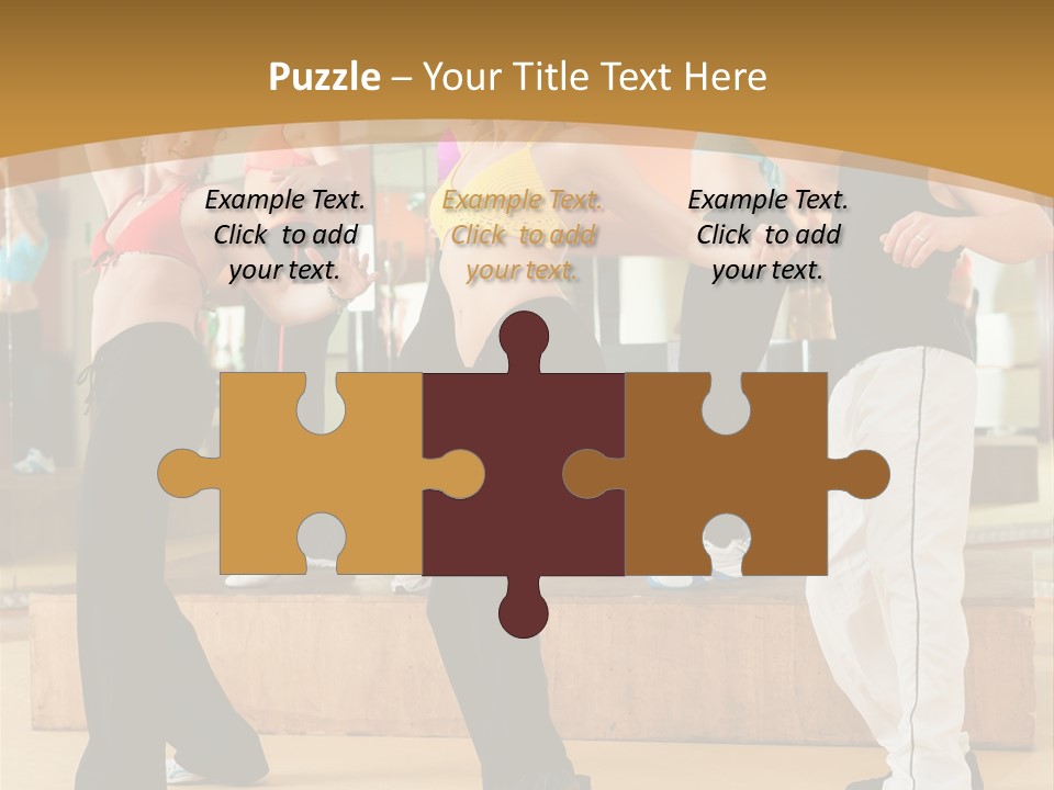 Training Jazz Gymnastics PowerPoint Template