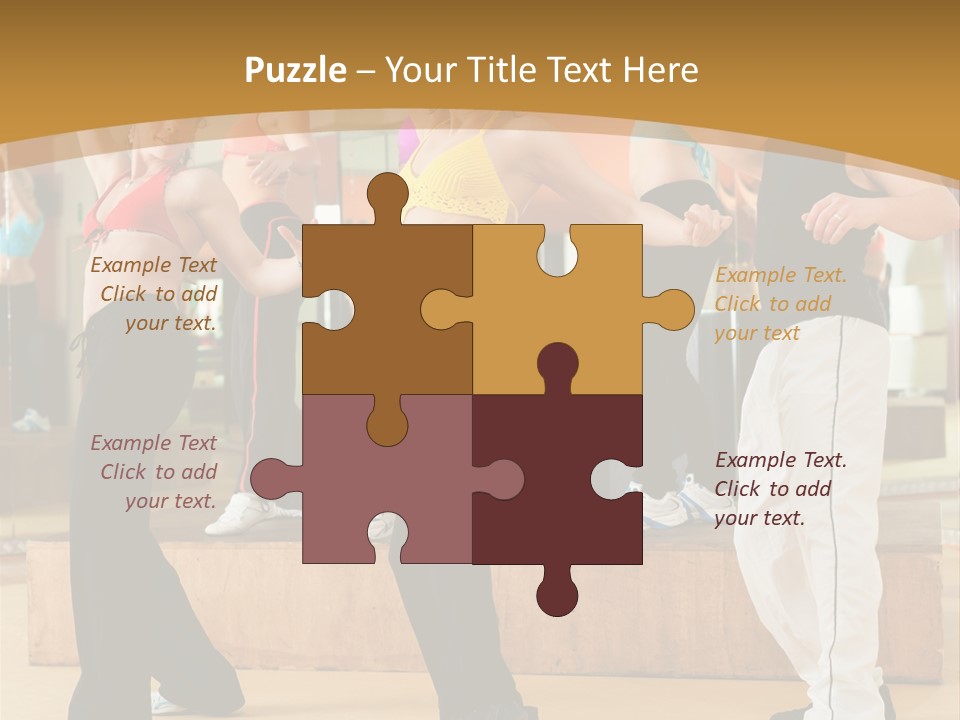 Training Jazz Gymnastics PowerPoint Template