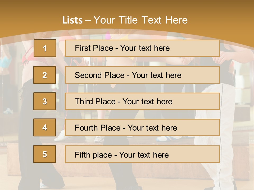 Training Jazz Gymnastics PowerPoint Template