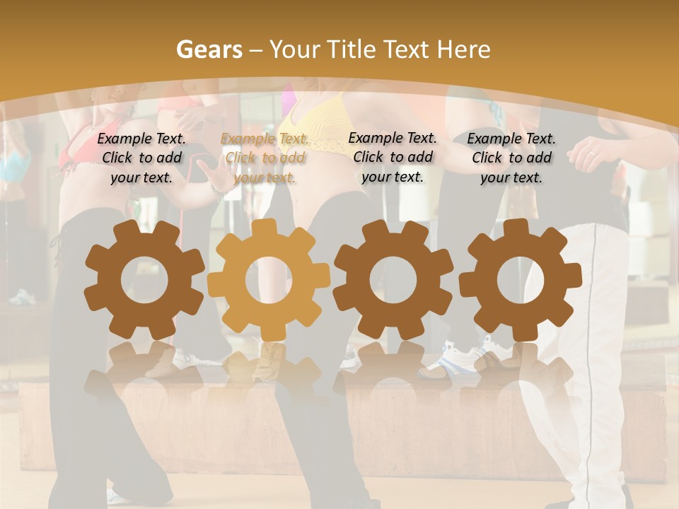 Training Jazz Gymnastics PowerPoint Template