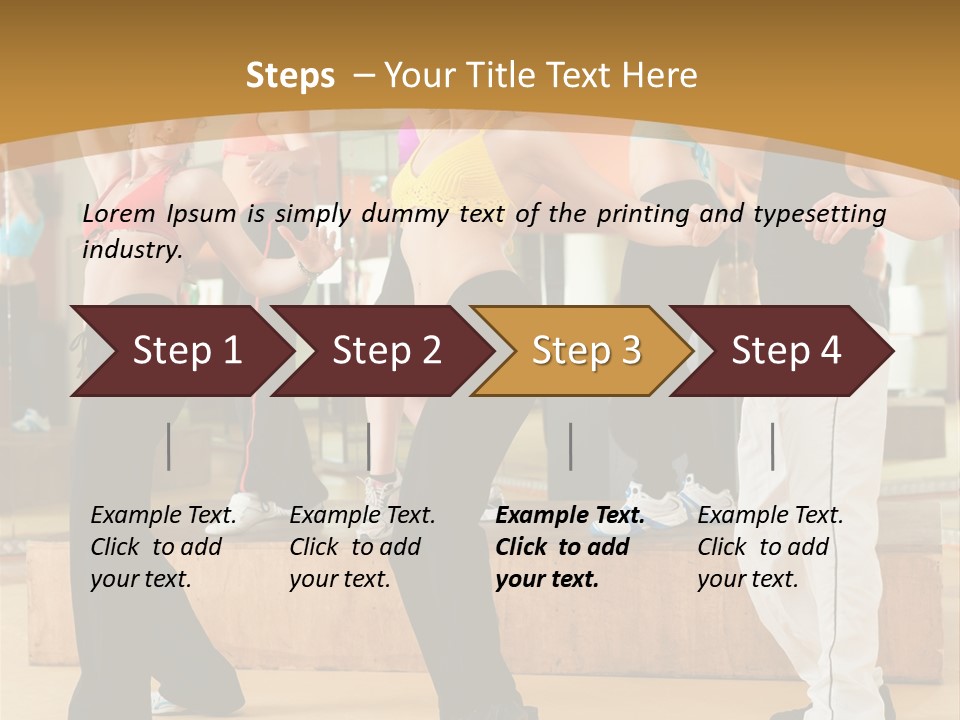 Training Jazz Gymnastics PowerPoint Template