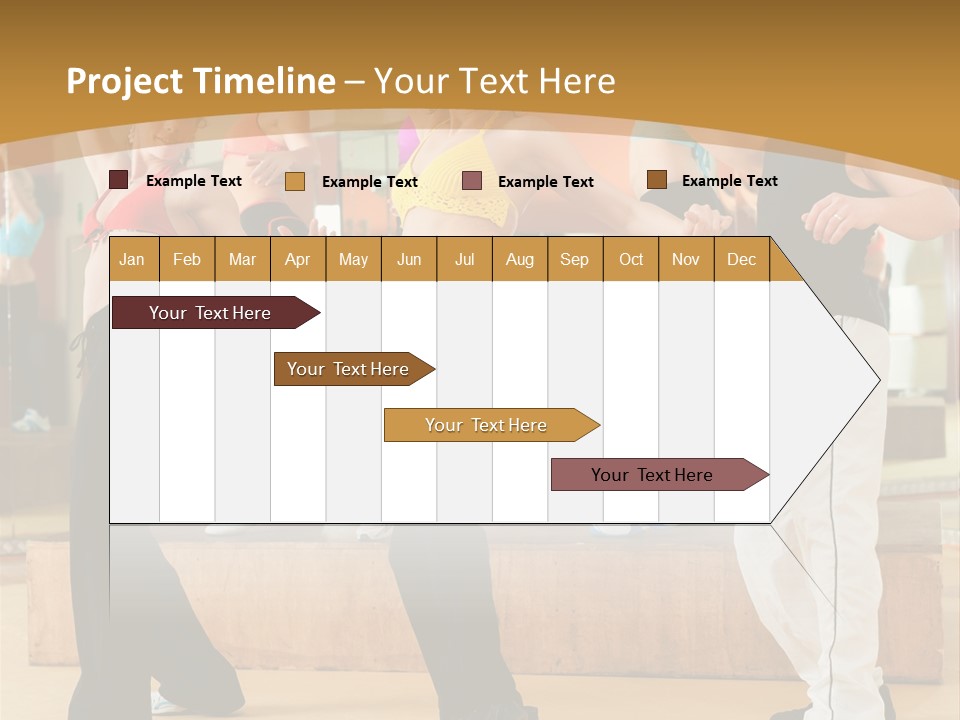 Training Jazz Gymnastics PowerPoint Template