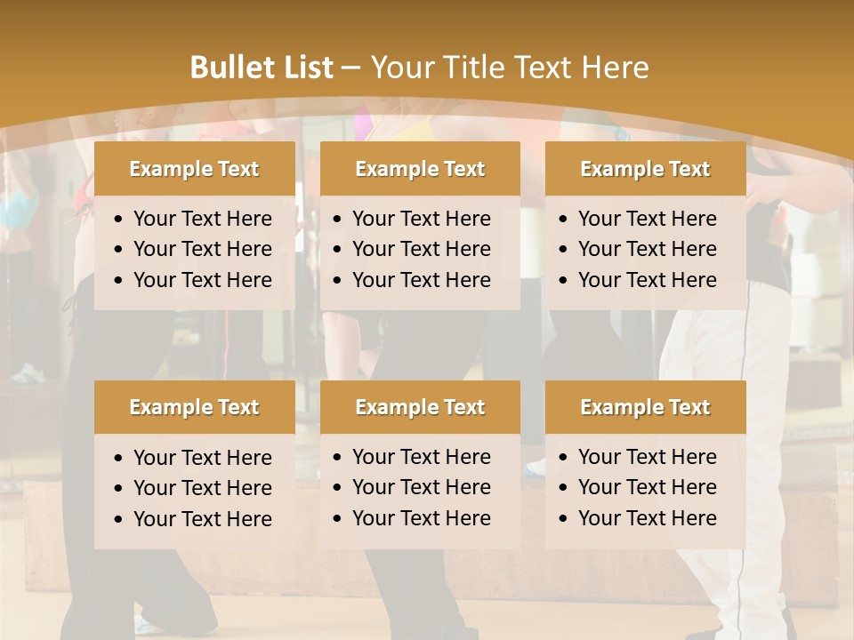 Training Jazz Gymnastics PowerPoint Template