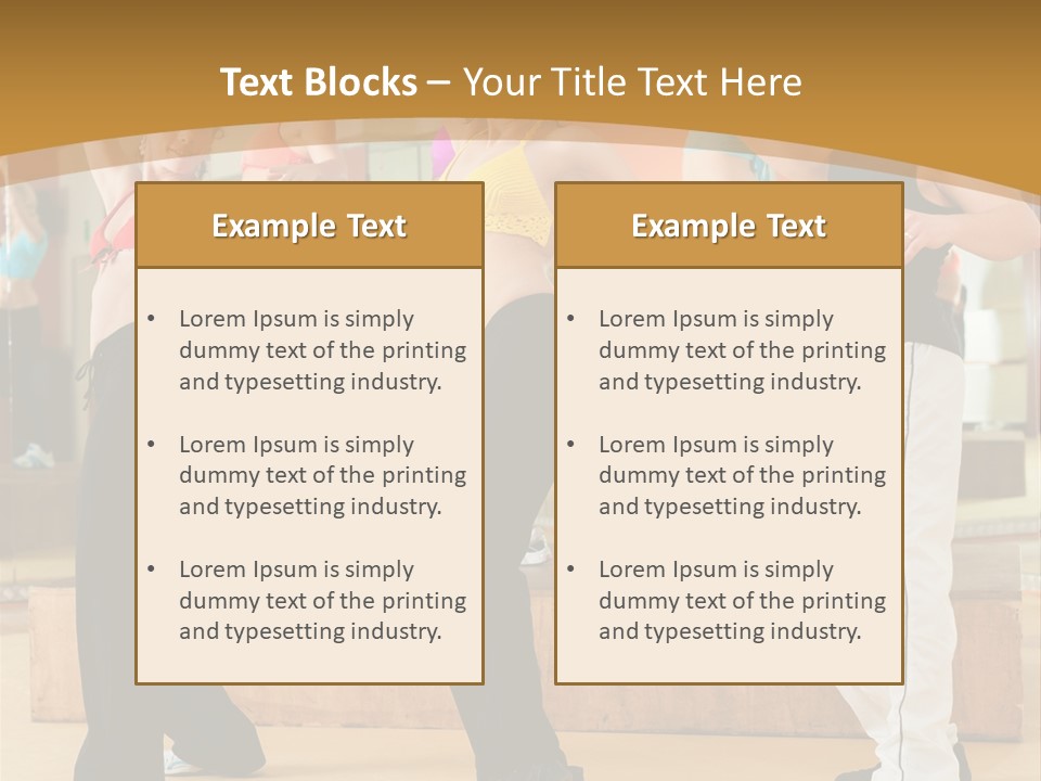 Training Jazz Gymnastics PowerPoint Template