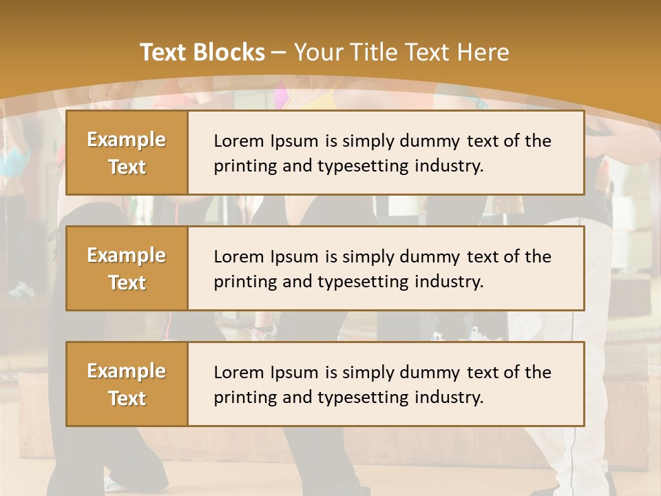 Training Jazz Gymnastics PowerPoint Template