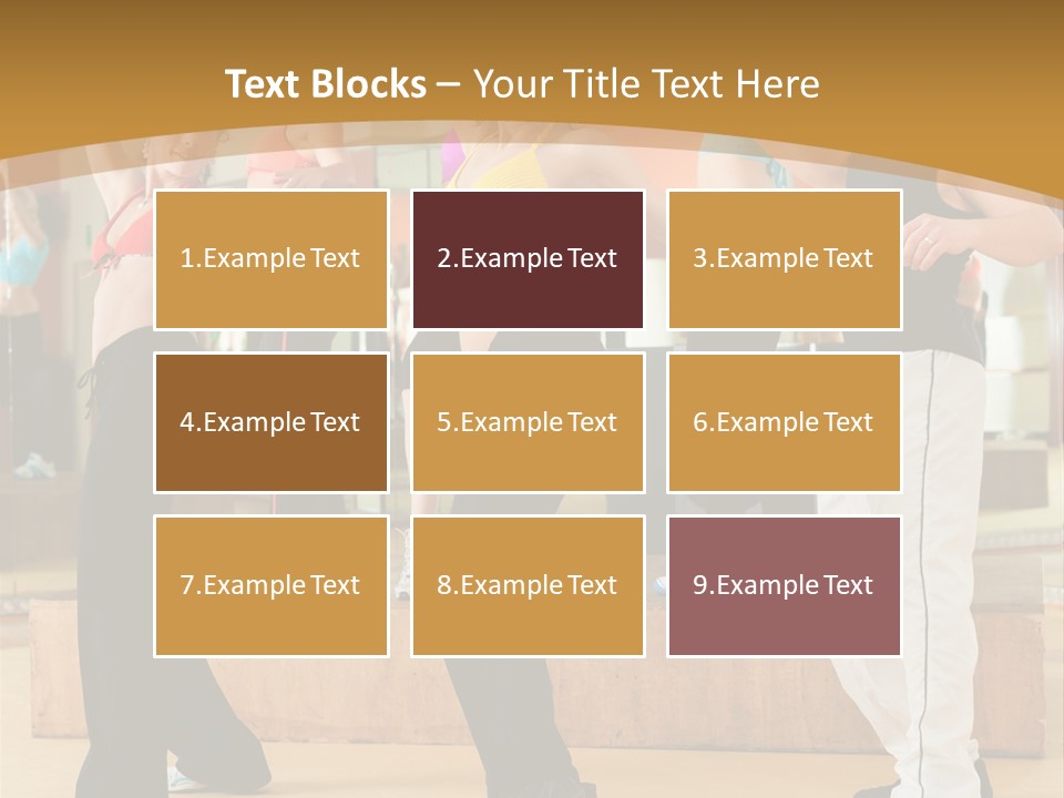 Training Jazz Gymnastics PowerPoint Template