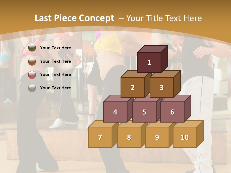 Training Jazz Gymnastics PowerPoint Template