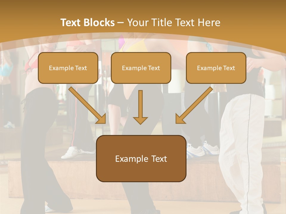 Training Jazz Gymnastics PowerPoint Template