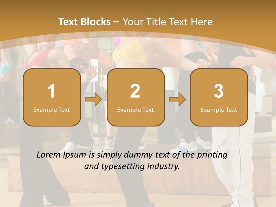 Training Jazz Gymnastics PowerPoint Template