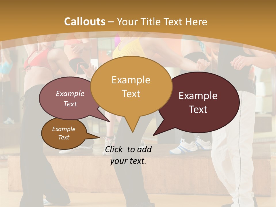 Training Jazz Gymnastics PowerPoint Template