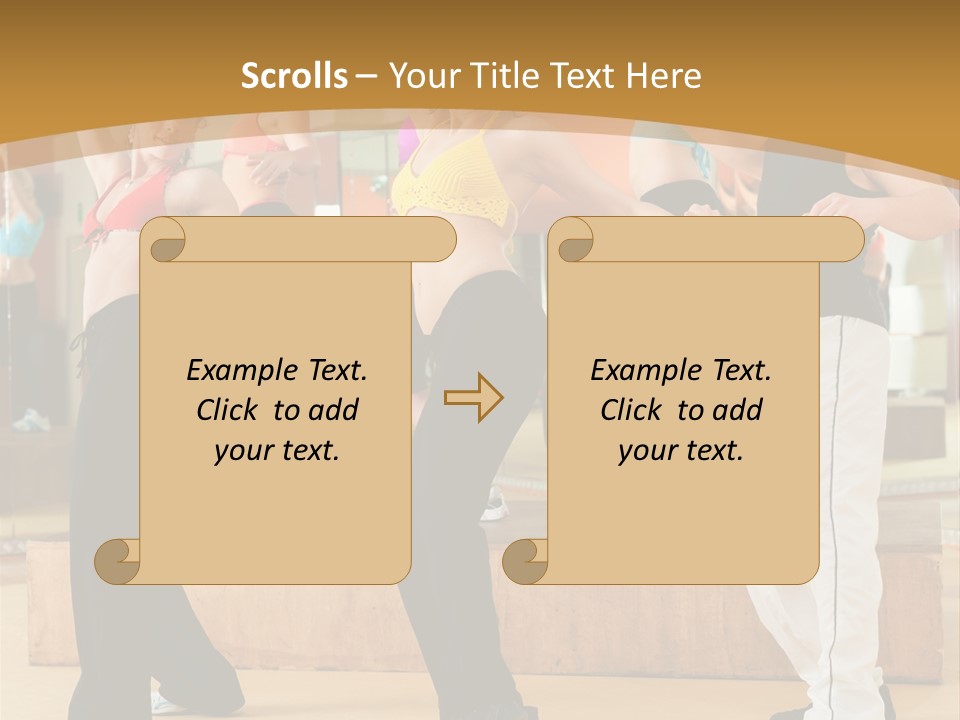 Training Jazz Gymnastics PowerPoint Template