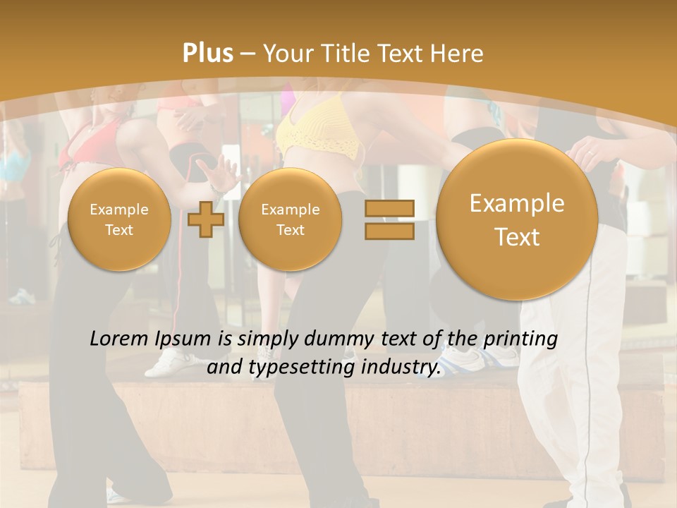 Training Jazz Gymnastics PowerPoint Template