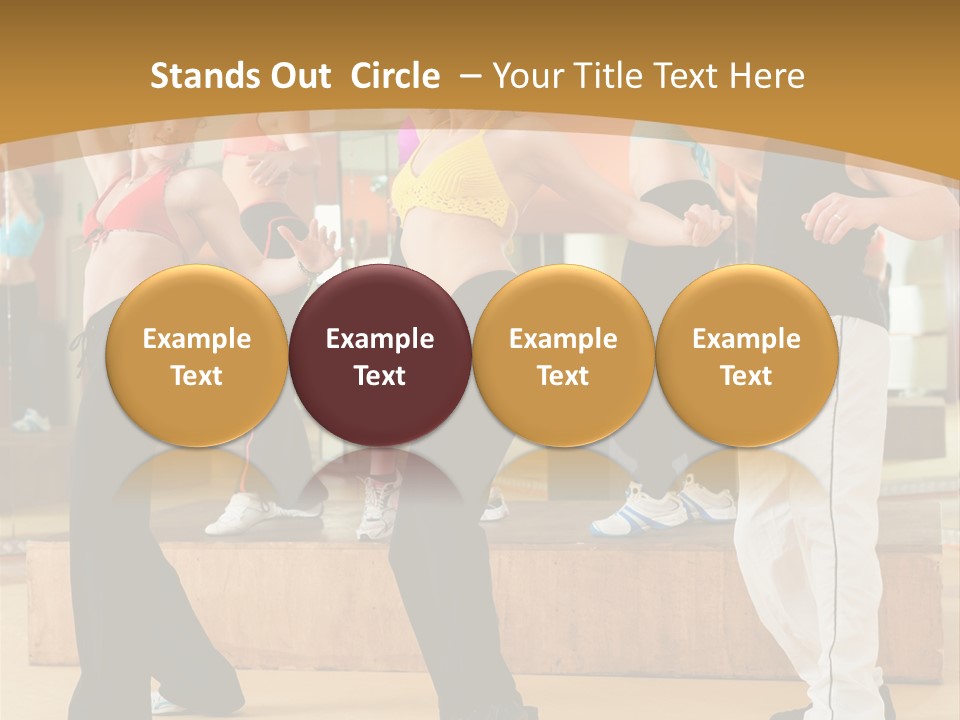 Training Jazz Gymnastics PowerPoint Template