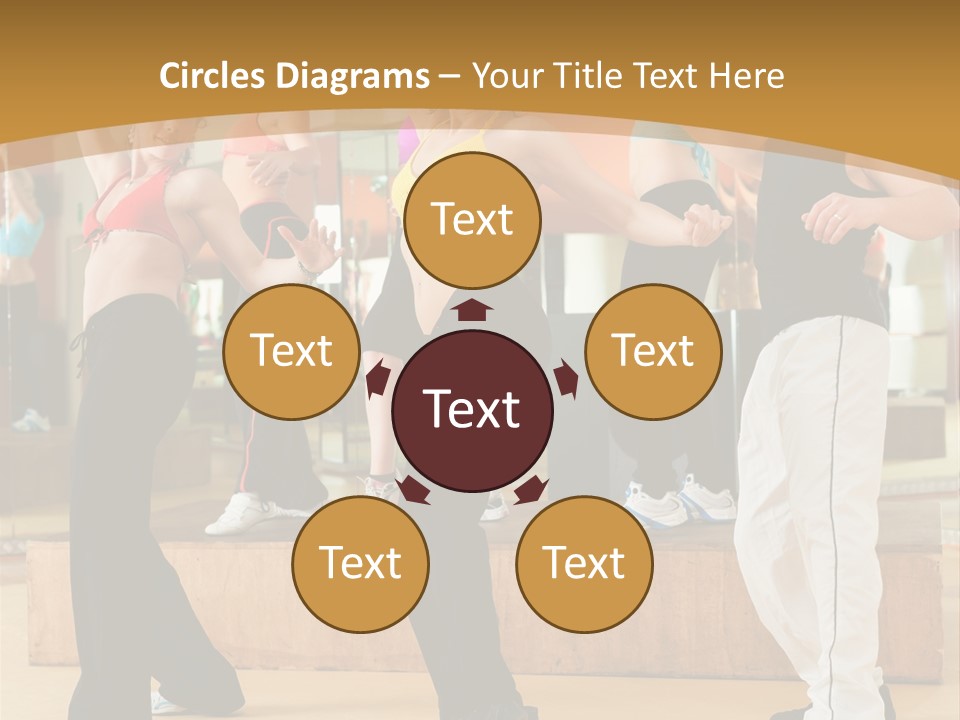 Training Jazz Gymnastics PowerPoint Template