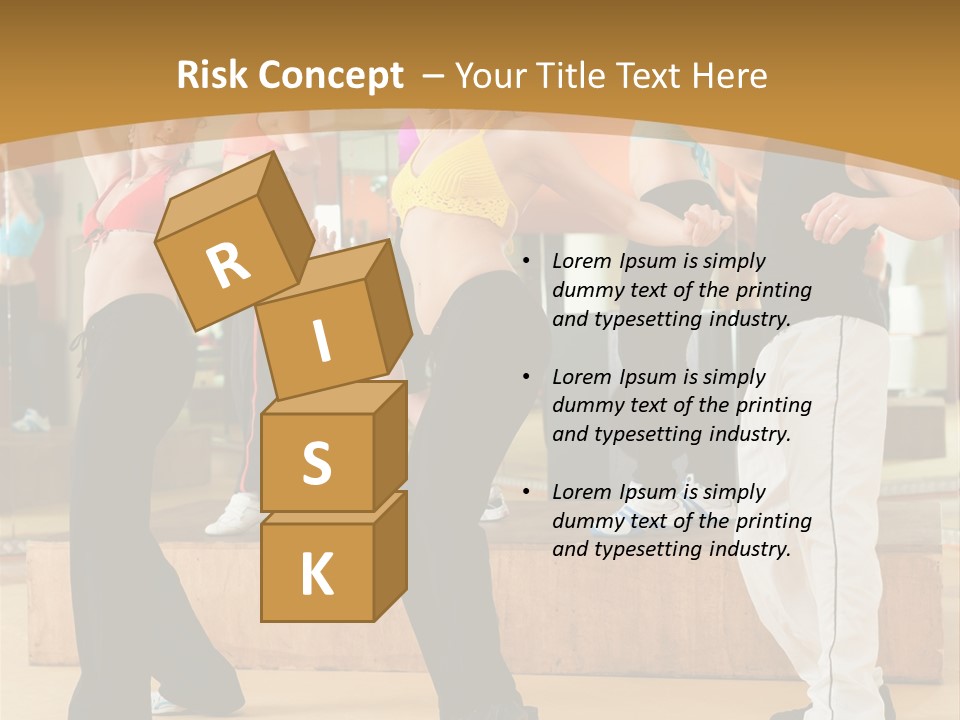 Training Jazz Gymnastics PowerPoint Template