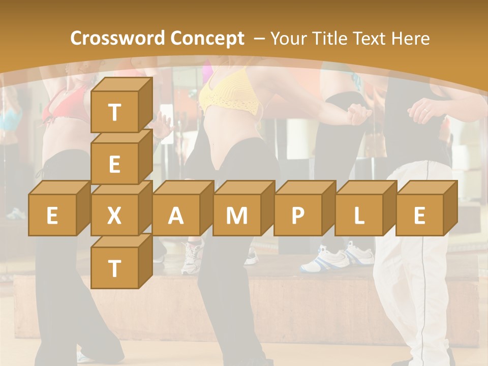 Training Jazz Gymnastics PowerPoint Template