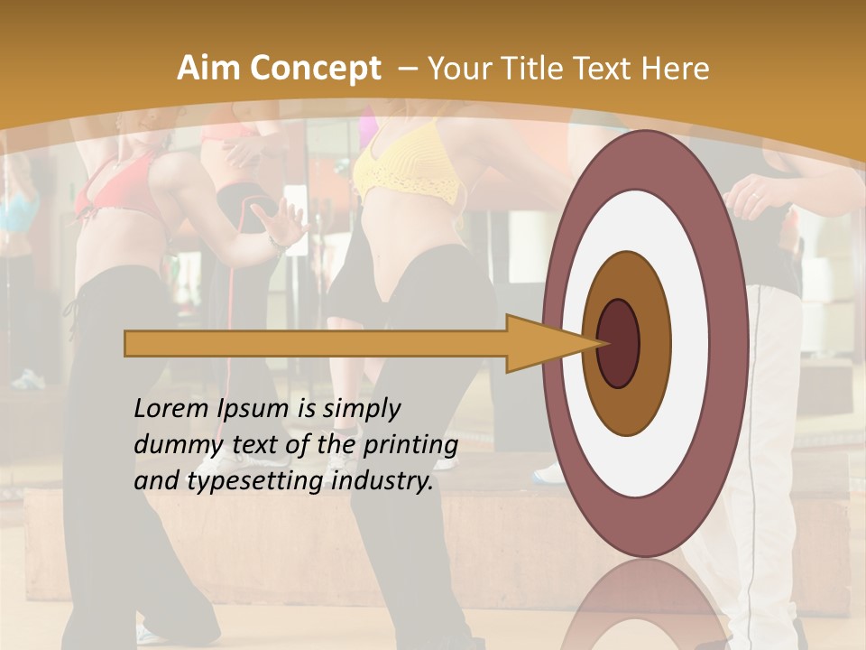 Training Jazz Gymnastics PowerPoint Template