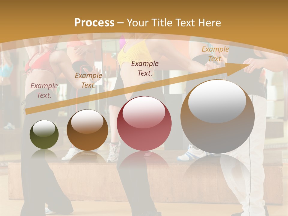 Training Jazz Gymnastics PowerPoint Template