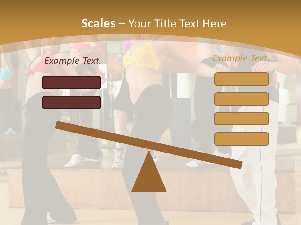 Training Jazz Gymnastics PowerPoint Template