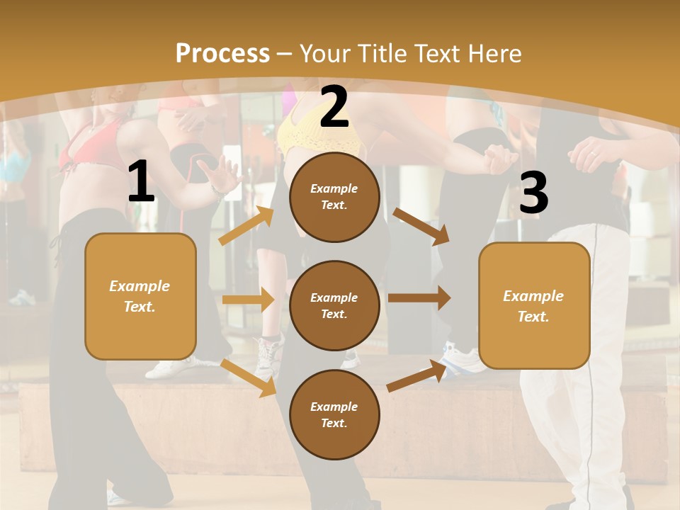 Training Jazz Gymnastics PowerPoint Template