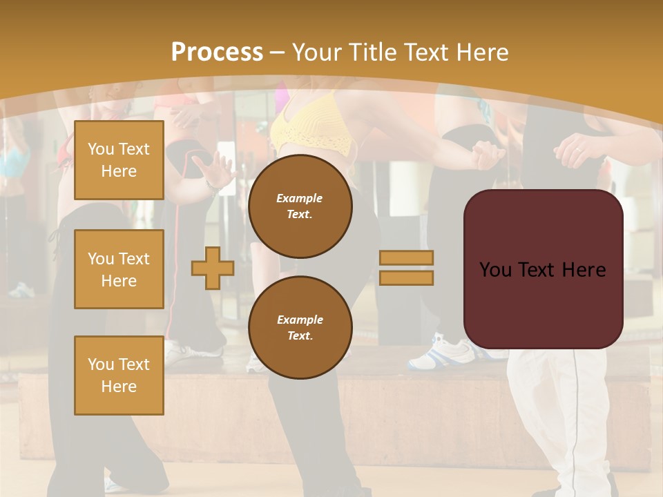 Training Jazz Gymnastics PowerPoint Template