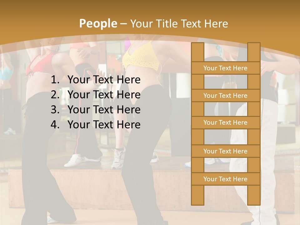 Training Jazz Gymnastics PowerPoint Template