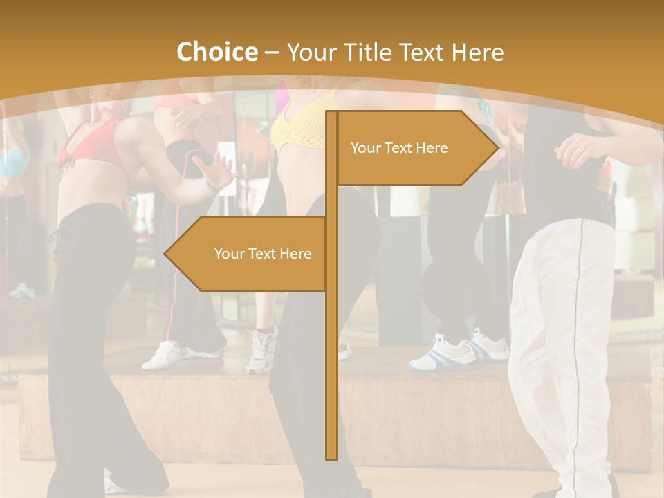 Training Jazz Gymnastics PowerPoint Template