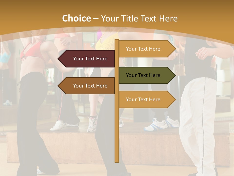 Training Jazz Gymnastics PowerPoint Template