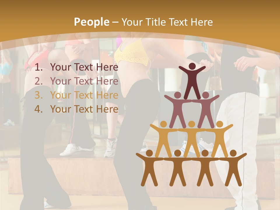 Training Jazz Gymnastics PowerPoint Template