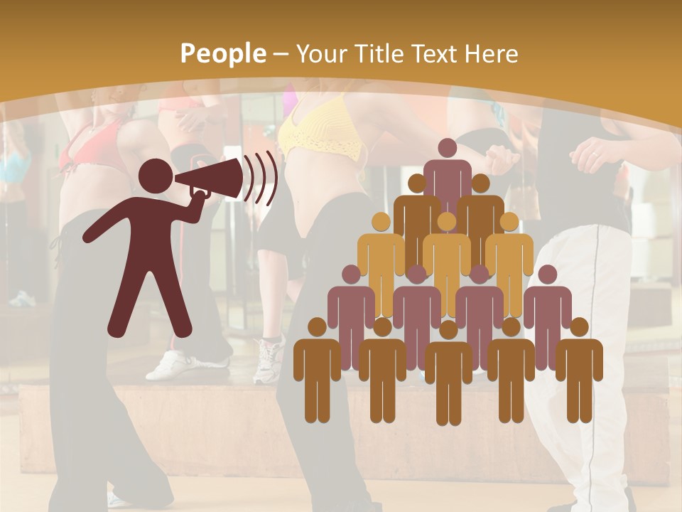 Training Jazz Gymnastics PowerPoint Template