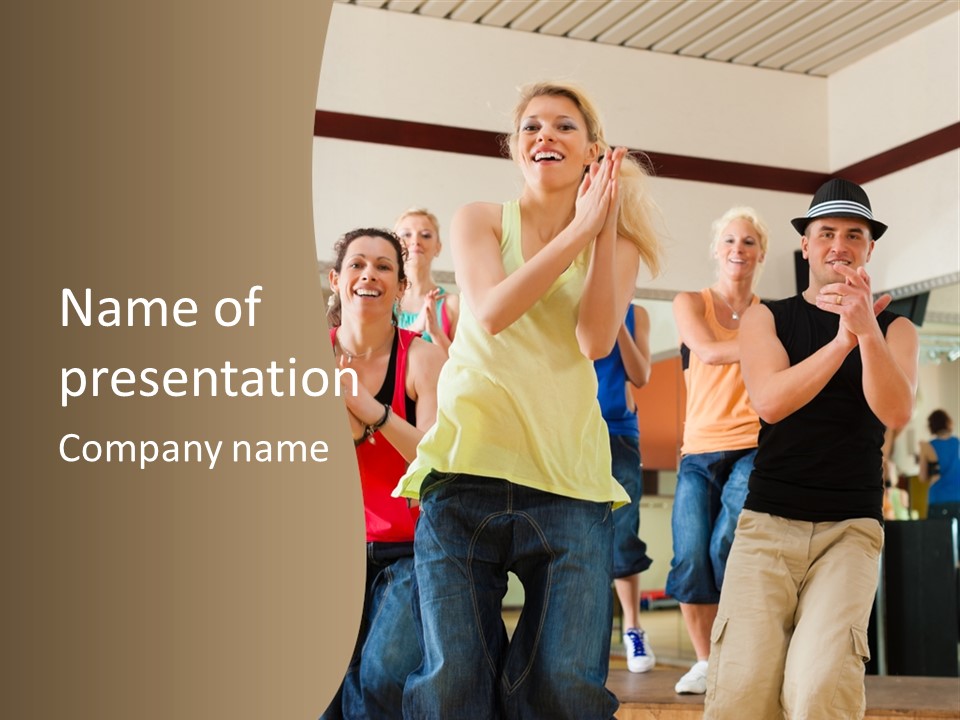 Joy Energetic Studio PowerPoint Template