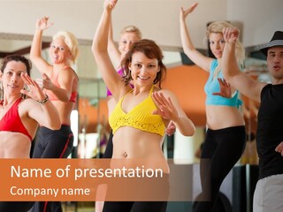 Many Fitness Studio Movement PowerPoint Template