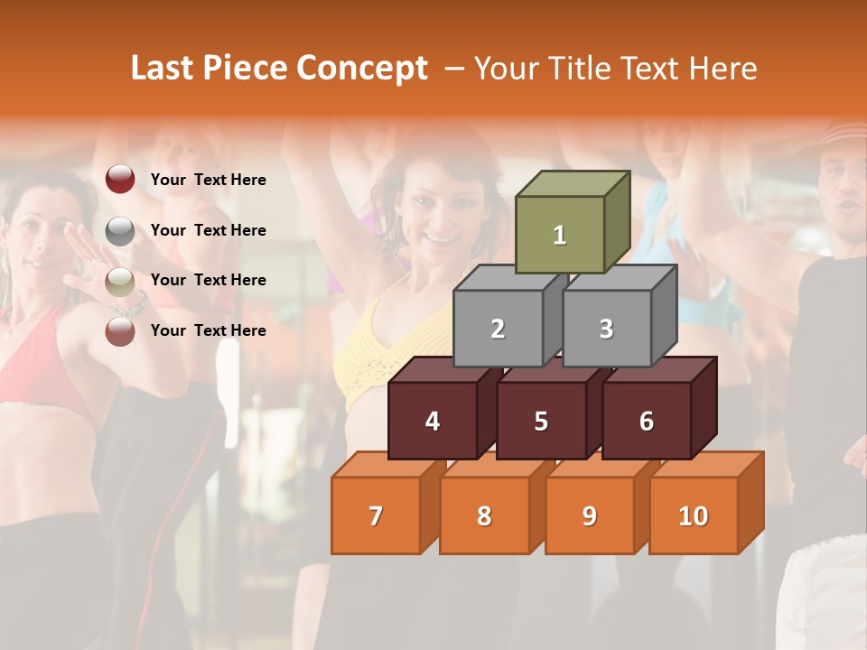Many Fitness Studio Movement PowerPoint Template