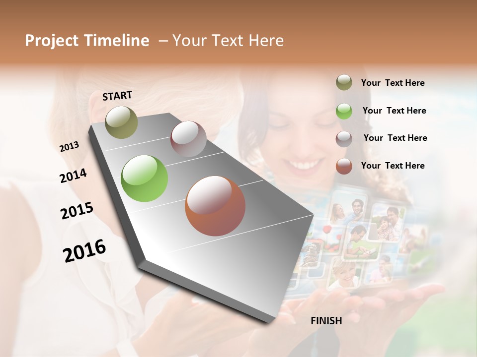 Touch Teenager Movie PowerPoint Template