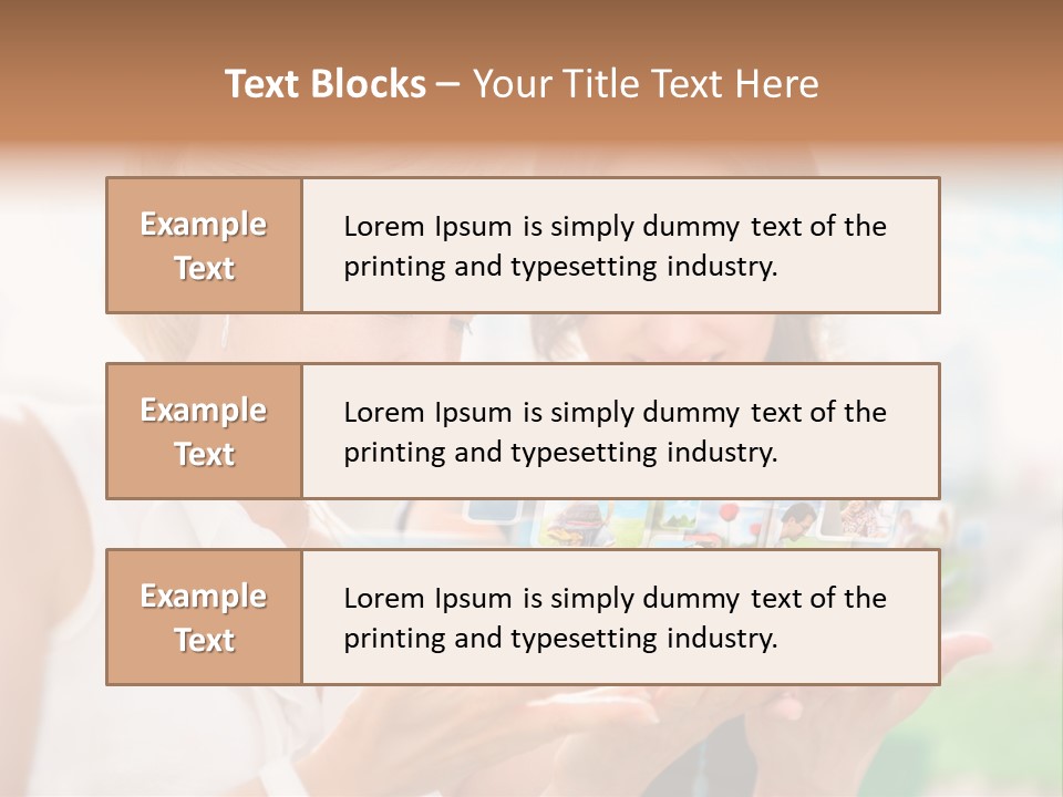 Touch Teenager Movie PowerPoint Template