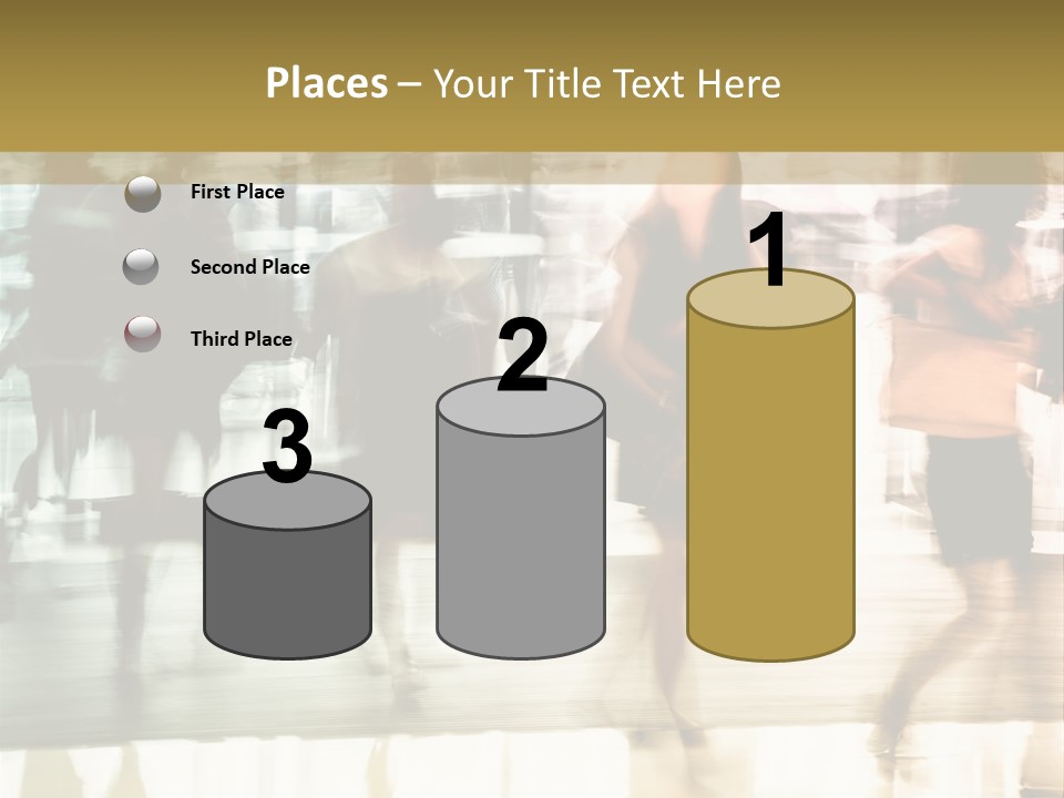 Businesswoman Unrecognizable Urban Business PowerPoint Template