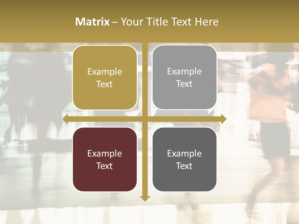 Businesswoman Unrecognizable Urban Business PowerPoint Template