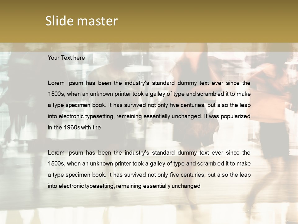 Businesswoman Unrecognizable Urban Business PowerPoint Template