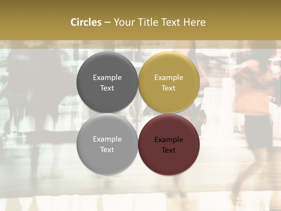 Businesswoman Unrecognizable Urban Business PowerPoint Template