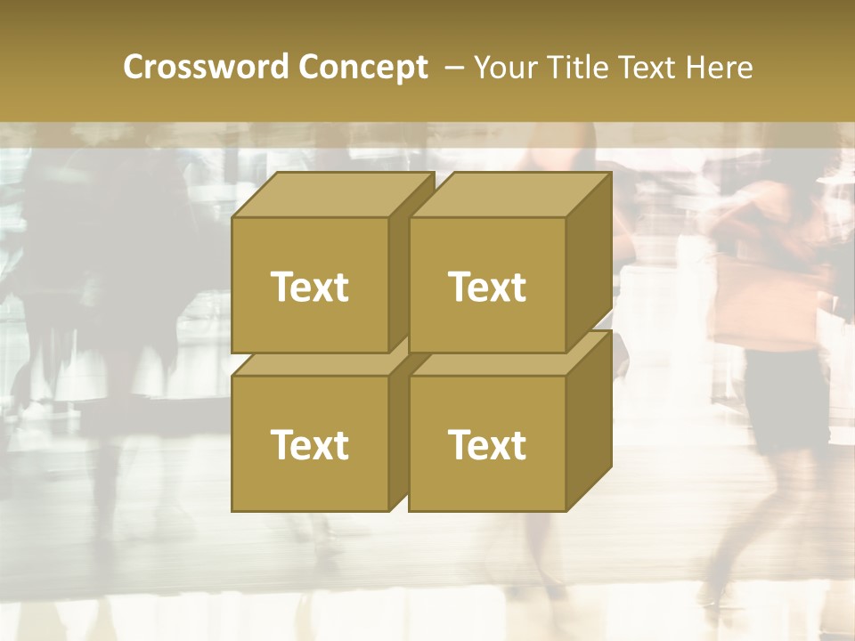 Businesswoman Unrecognizable Urban Business PowerPoint Template