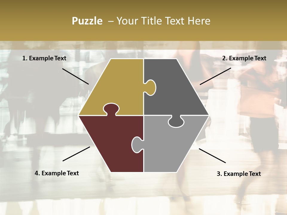 Businesswoman Unrecognizable Urban Business PowerPoint Template