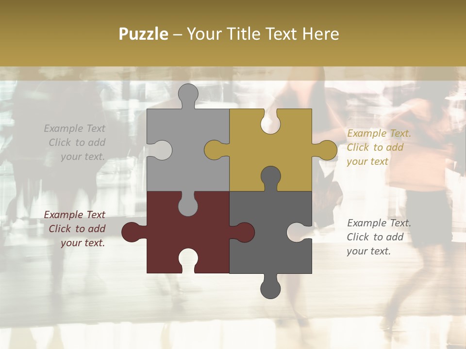 Businesswoman Unrecognizable Urban Business PowerPoint Template