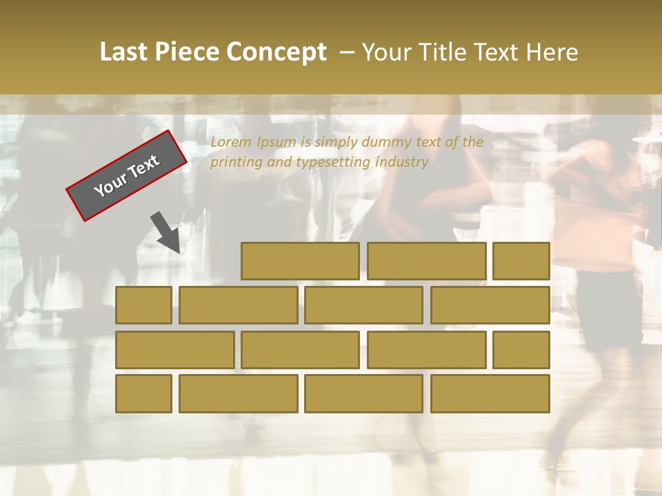 Businesswoman Unrecognizable Urban Business PowerPoint Template