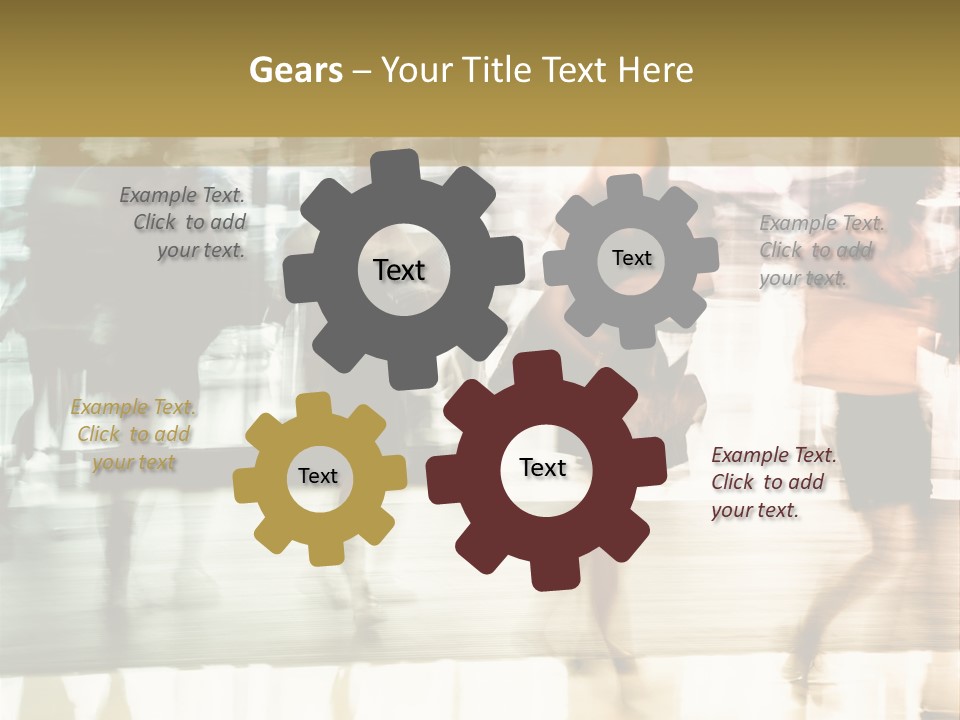 Businesswoman Unrecognizable Urban Business PowerPoint Template